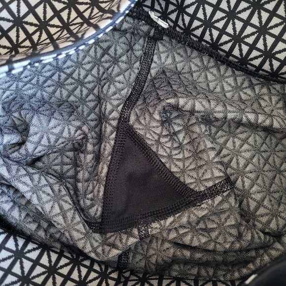 Lululemon Wunder Under Pant Full-On Luon Tri Geo Silver Spoon Black size 2 - Picture 10 of 12